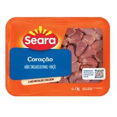 CORACAO DE FRANGO CONGELADO SEARA KG (APROX. 1,100)