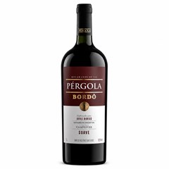 VINHO BRASILIERO PERGOLA BORDO TINTO SUAVE 1L