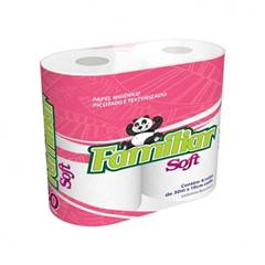PAPEL HIGIENICO FAMILIAR SOFT FOLHA SIMPLES COM 4 ROLOS 30M