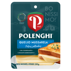 QUEIJO MUSSARELA POLENGHI FATIADO 150G