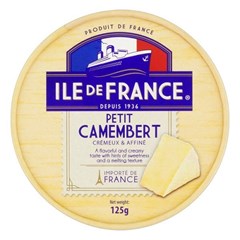 QUEIJO PETIT CAMEMBERT ILE DE FRANCE 125G