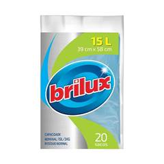 SACOS PARA LIXO BRILUX 15L - AZUL