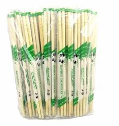 HASHI BAMBU REDONDO EMBALAGEM PLASTICO 100 PARES