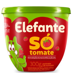EXTRATO DE TOMATE ELEFANTE SO TOMATE POTE 300G