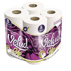 PAPEL HIGIÊNICO VELUD FOLHA DUPLA C/8 ROLOS 30M