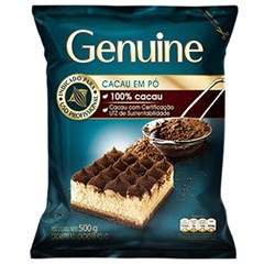 CACAU EM PO GENUINE 100% CACAU SACHE 500G