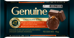 CHOCOLATE EM BARRA BLAND GENUINE 1KG