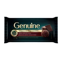 CHOCOLATE EM BARRA MEIO AMARGO GENUINE 2,1KG