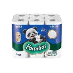 PAPEL HIGIENICO FAMILIAR SUP FOLHA DUPLA 20M C/12