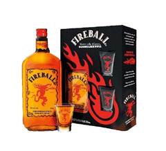 LICOR BRASILEIRO FIREBALL 750ML +  2 COPOS DE SHOT