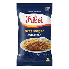 BEEF BURGUER BOVINO C/BACON FRIBOI 120G