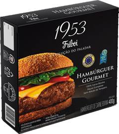 HAMBURGUER BOVINO 1953 FRIBOI GOURMET CONGELADO 400G