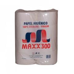 PAPEL HIGIENICO 100% CELULOSE VIRGEM MAXX 8X300M