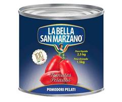 TOMATE PELADO LA BELLA SAN MARZANO 2,5KG