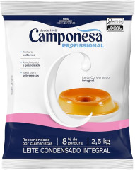 LEITE CONDENSADO INTEGRAL CAMPONESA 2,5KG