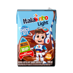 BEBIDA LACTEA UHT ITALAKINHO CHOCOLATE LIGHT 200ML