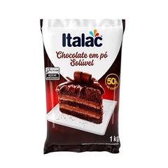 CHOCOLATE EM PO ITALAC SOLUVEL 50% CACAU CARTUCHO 1KG