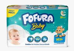 FRALDA DESCARTAVEL FOFURA BABY MEGA M 34UND