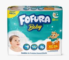 FRALDA DESCARTAVEL FOFURA BABY MEGA XG 24UND