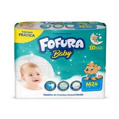 FRALDA DESCARTAVEL FOFURA BABY PRATICO M 24UND