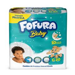 FRALDA DESCARTAVEL FOFURA BABY PRATICO G 20UND