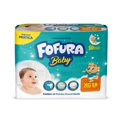 FRALDA DESCARTAVEL FOFURA BABY PRATICO XG 18UND