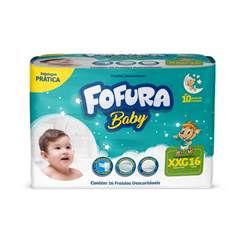 FRALDA DESCARTAVEL FOFURA BABY PRATICO XXG 16UND