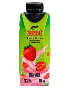COCKTAIL ALCOOLICO PITU BATIDINHA MORANGO 250ML