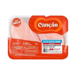 FILE DE PEITO DE FRANGO CANCAO CONGELADO BANDEJA 1KG