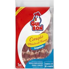 CORACAO DE FRANGO GUIBON CONGELADO PACOTE 1KG