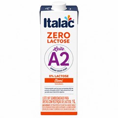 LEITE LONGA VIDA ITALAC A2 SEMIDESNATADO ZERO LACTOSE UHT 1L