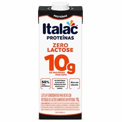 LEITE LONGA VIDA ITALAC SEMIDESNATADO ZERO LACTOSE 10G DE PROTEINA UHT 1L