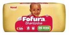 FRALDA DESCARTAVEL FOFURA SHORT HIPER XXG C/36UN