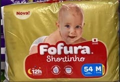 FRALDA DESCARTAVEL FOFURA SHORT HIPER M C/54UN