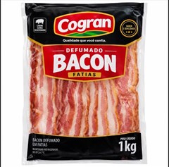 BACON DEFUMADO FATIADO COGRAN 1KG