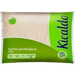 FARINHA MANDIOCA KICALDO BRANCA FINA SECA 1KG