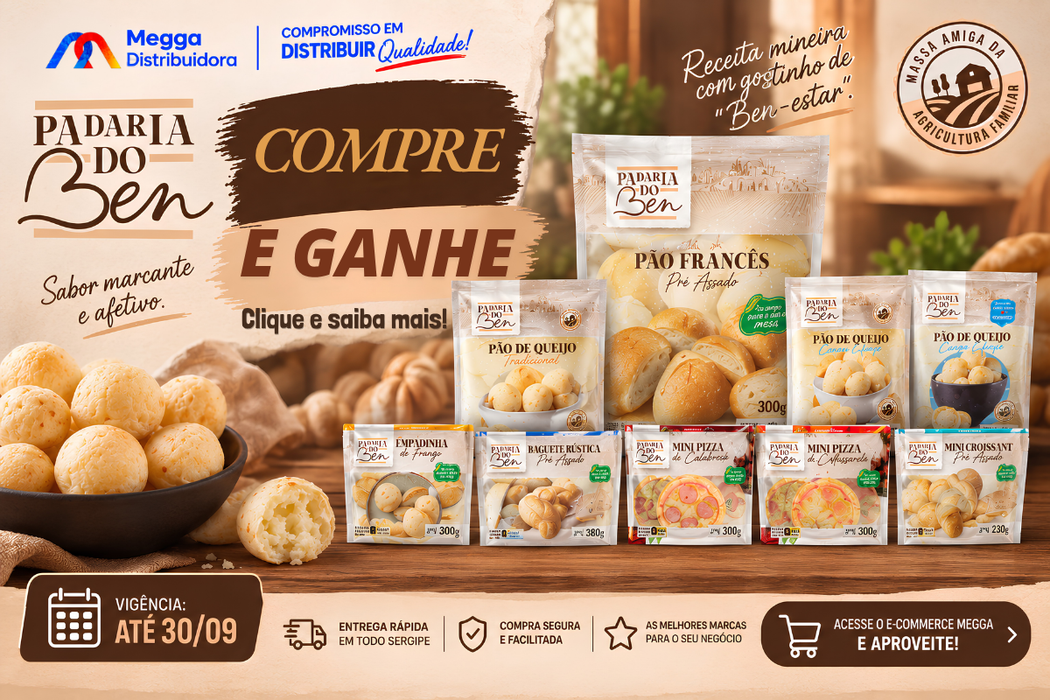 COMPRE E GANHE PADARIA DO BEN